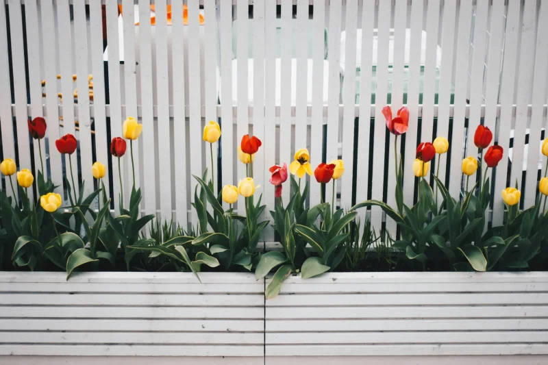 front-garden-fence-ideas front garden fence with flower bed in front