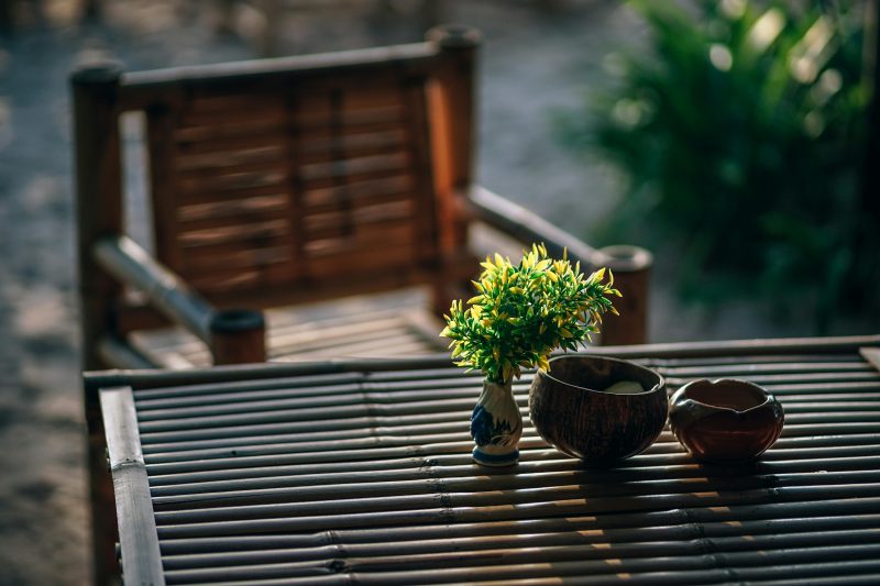 furniture-courtyard-garden furniture in a courtyard garden